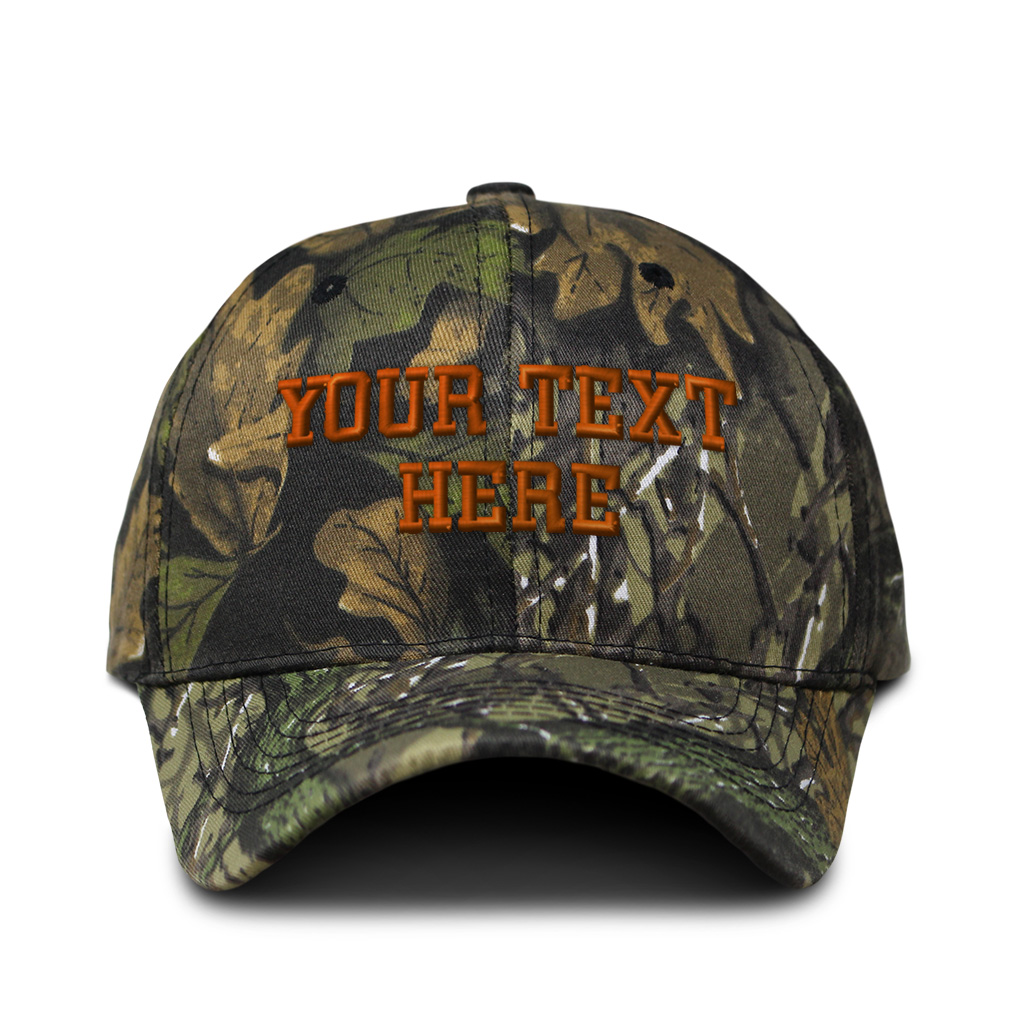 Custom Embroidered Camo Baseball Cap Cotton Hunting Dad Hats for Men & Women - Picture 9 of 14